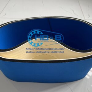 Băng tải PVC đắp mút xốp xanh gắn gân định hướng