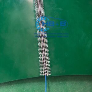 Băng tải PVC xanh, nối ghim