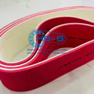 Băng tải PVC trắng đắp cao su đỏ