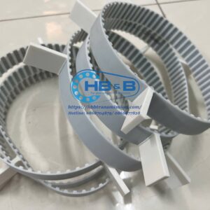 Dây curoa PU 225L-25mm gắn 3 vấu