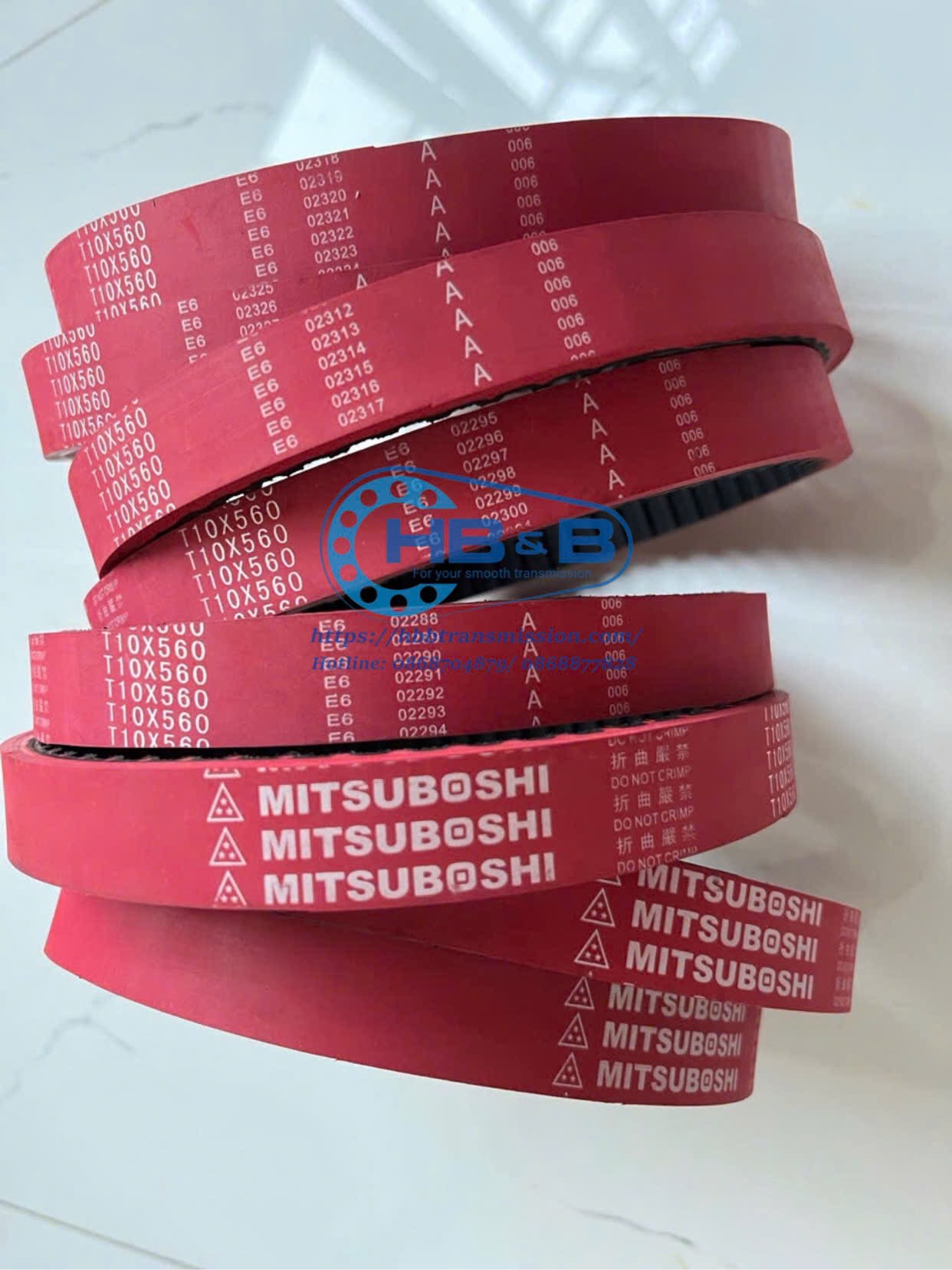 mitsuboshi T10-560 đắp cao su đỏ.2