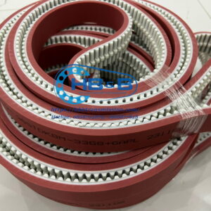 Dây curoa PU 8M-3368 đúc cao su đỏ APL gắn gân định hướng