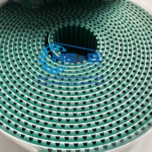 Dây curoa PU lõi thép, răng xanh