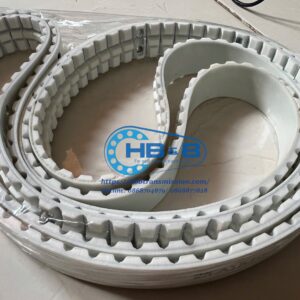 Dây curoa PU trắng, lõi thép gia công tạo rãnh theo yêu cầu