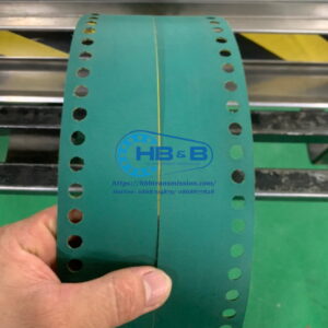 Dây đai dẹt xanh vàng đục lỗ